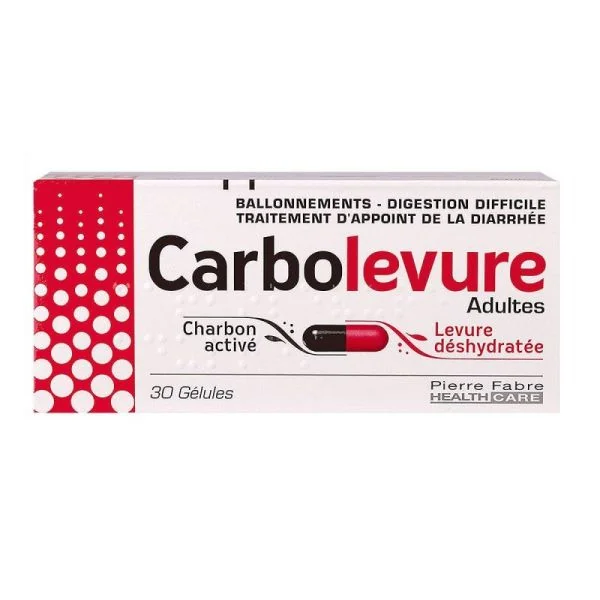 Carbolevure Adultes, 30 gélules