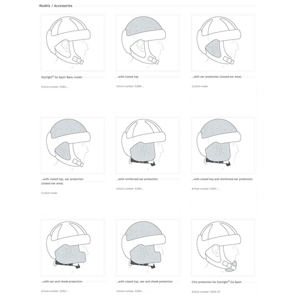 Casque de protection cranien pour enfant ou adulte sur mesure Starlight Protect Plus