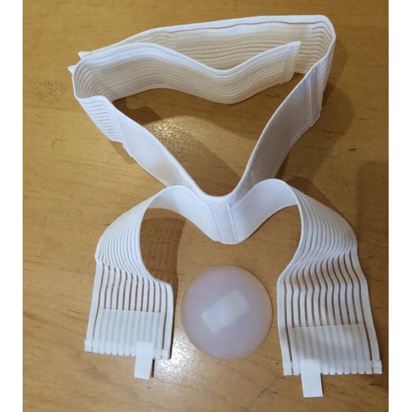 Ceinture avec pelote concave pour réduction de hernie ombilicale goural