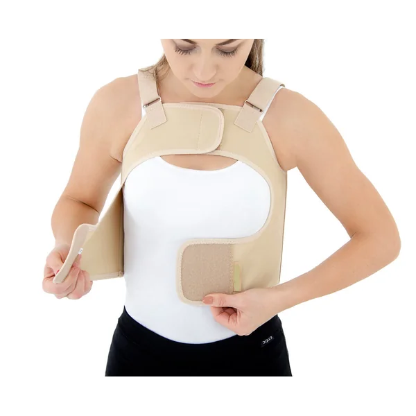Ceinture de contention thoracique poitrine ouverte pour femme