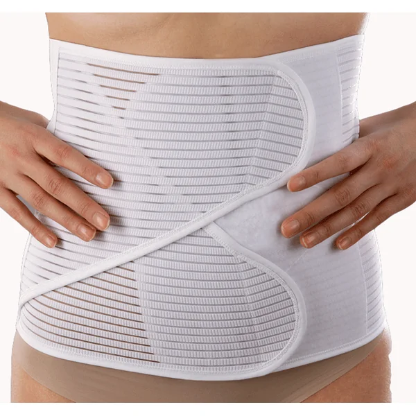 Ceinture de maintien abdominal doublée coton (hauteur 28 cm)