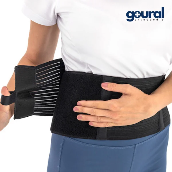 Ceinture de maintien abdominal et réduction de hernie ombilicale OmbiliBlack