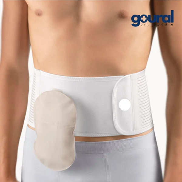 Ceinture de maintien abdominal à découper pour stomisé Stomabelt closed