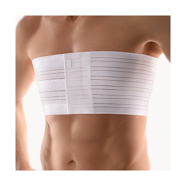 Ceinture thoracique élastique pour fêlure ou fracture de côte(s)