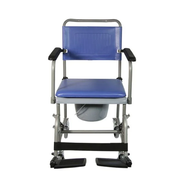 Chaise Garde Robe avec Roulettes KELIS - Repose Pieds, Accoudoirs, Freins - O6675 - 1 Unité