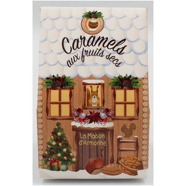 Chalet de Noël caramel fruits secs 40g