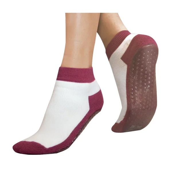 Chaussettes antidérapantes avec semelle caoutchoutée