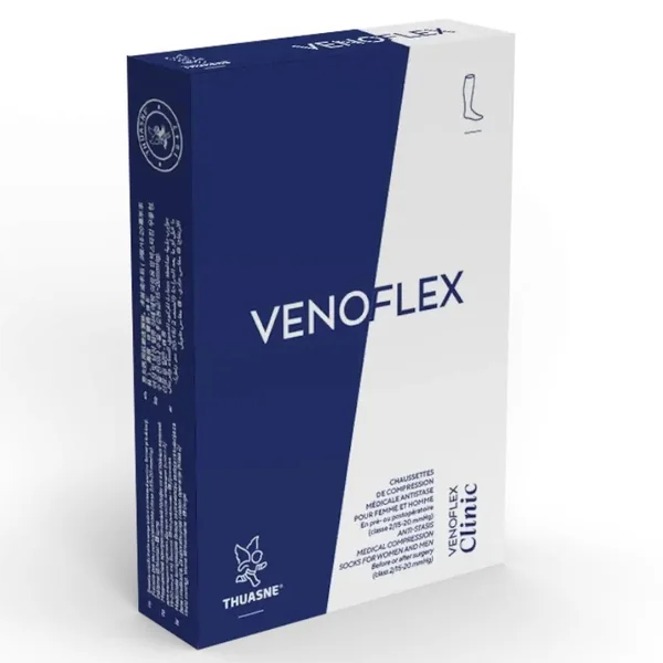 Chaussettes anti-stase Venoflex Clinic 2 par Thuasne