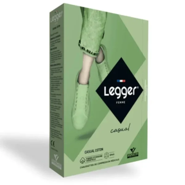 Chaussettes de contention Femme Legger Casual Coton Classe 2 par Innothera