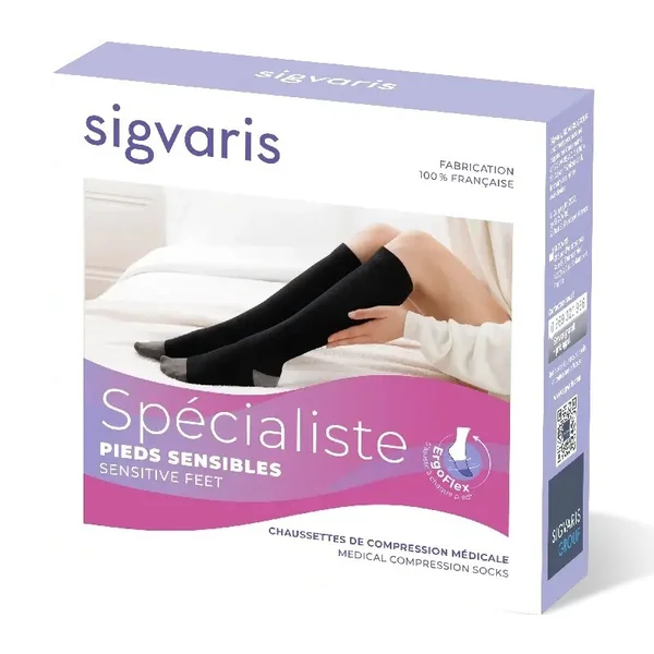 Chaussettes de contention Femme Spécialiste Pieds Sensibles par Sigvaris