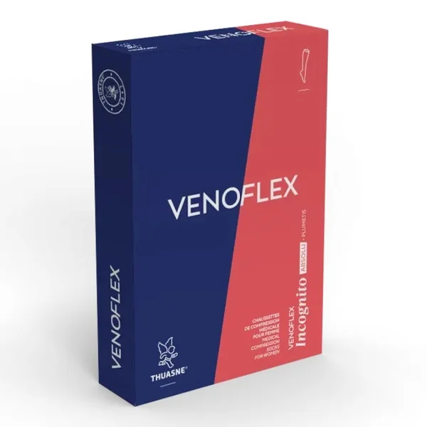 Chaussettes de contention Femme Venoflex Incognito Absolu Plumetis par Thuasne