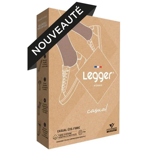 Chaussettes de contention Homme Legger Casual Eco Fibre classe 2 par Innothera