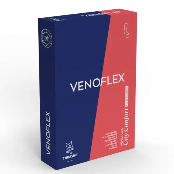 Chaussettes de contention Venoflex City Confort Fil d'Ecosse Classe 2 par Thuasne
