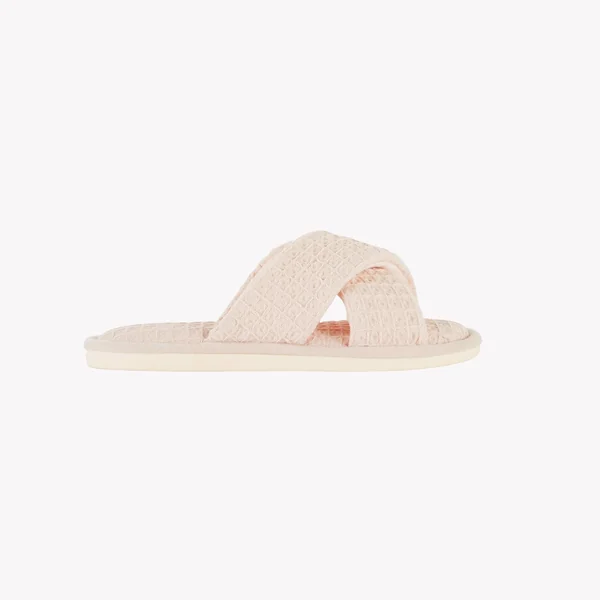 CHAUSSONS MULES ROSE