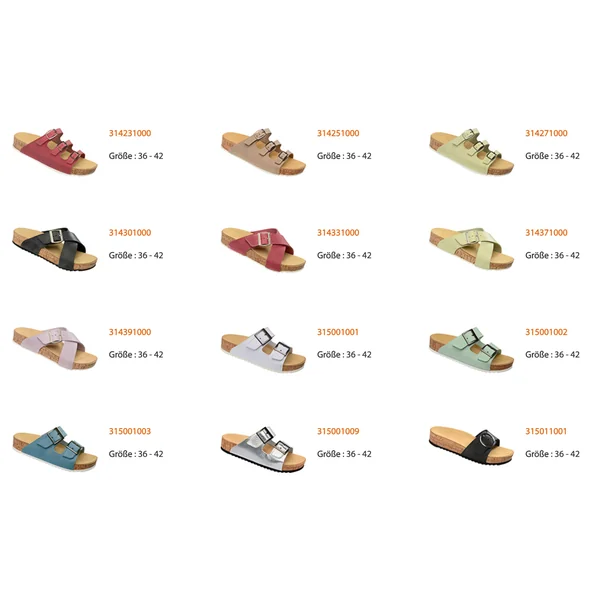 Chaussures confortables avec semelles interchangeables Ortho-Lady-Ortho-Gent