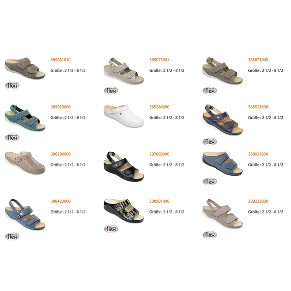 Chaussures confortables avec semelles interchangeables Ortho-Lady-Ortho-Gent
