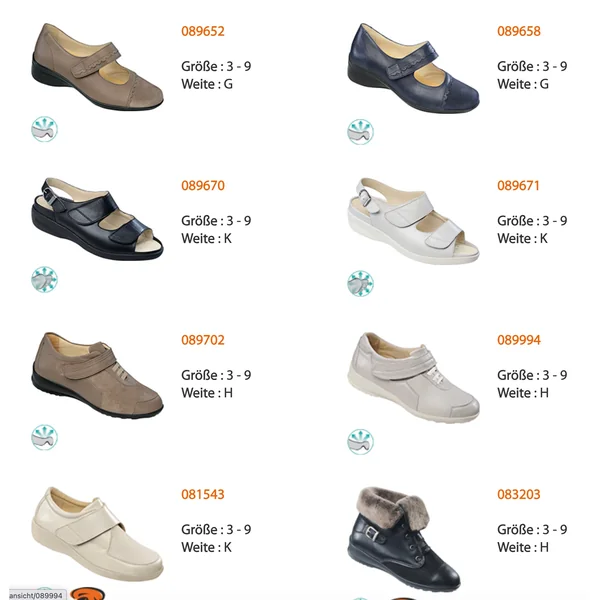 Chaussures thérapeutiques extensibles Actiflex