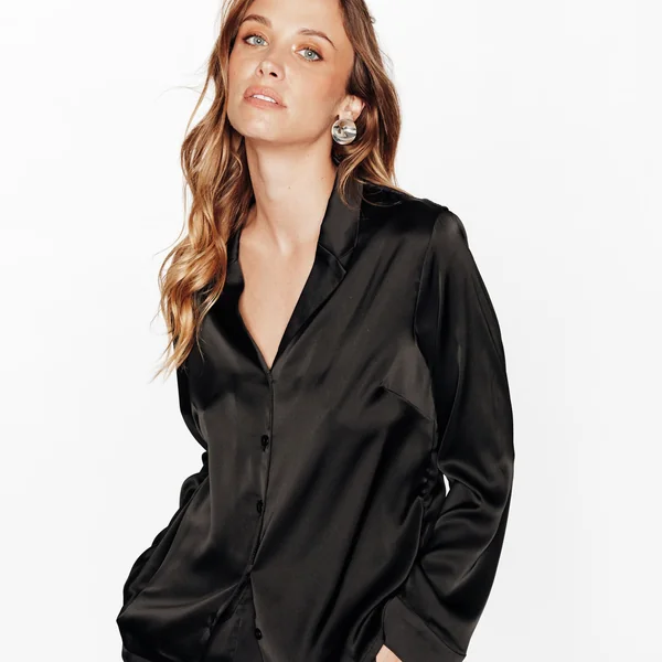 CHEMISE MANCHES LONGUES NOIR