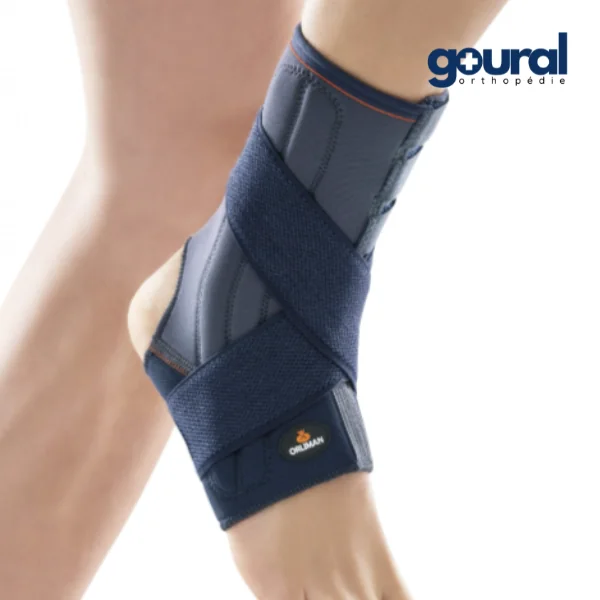 Chevillère néoprène avec stabilisateurs en spirale et sangles