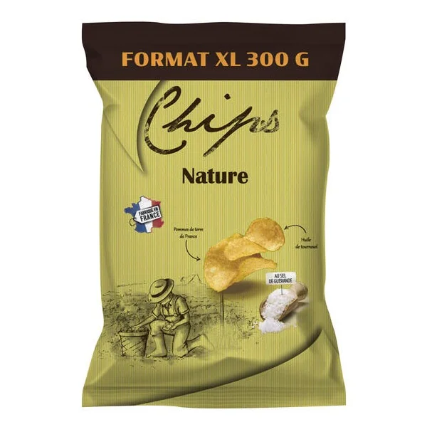 Chips de pomme de terre natures 300g