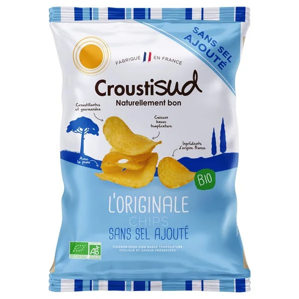 Chips pdt natures sans sel 100g