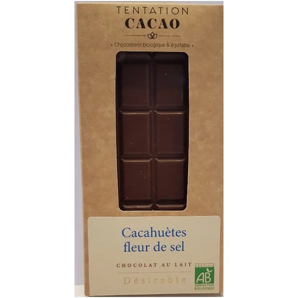 Chocolat lait 32% Cacahuètes fleur de sel