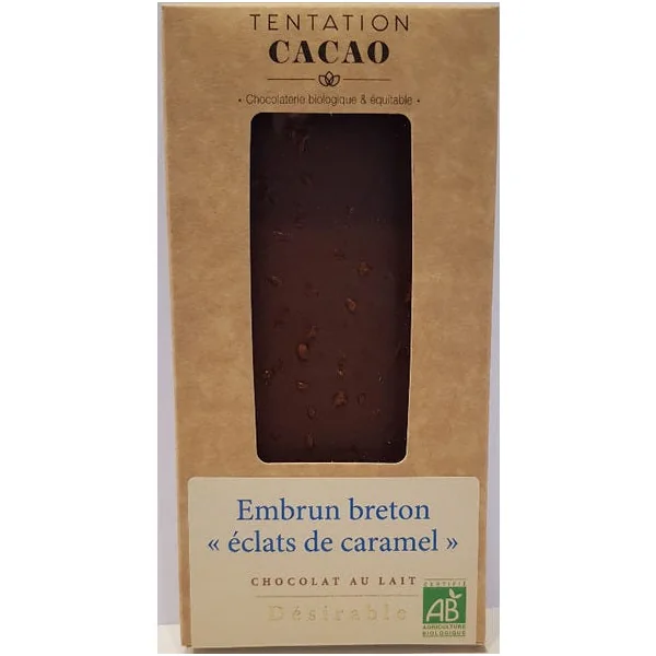 Chocolat lait 32% Eclats de caramel
