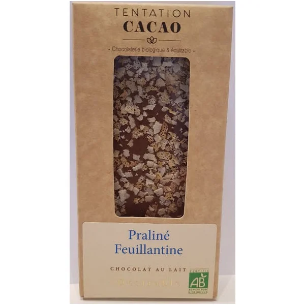 Chocolat lait 32% Praliné feuillantine