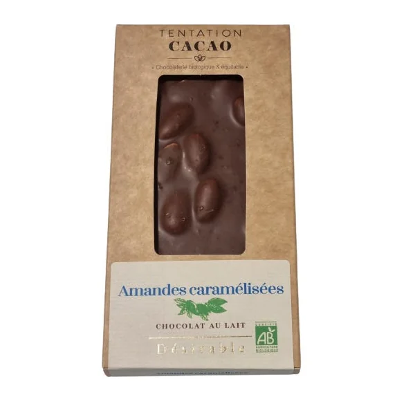 Chocolat lait Amandes caramélisées