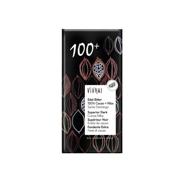Chocolat noir 100% 80g
