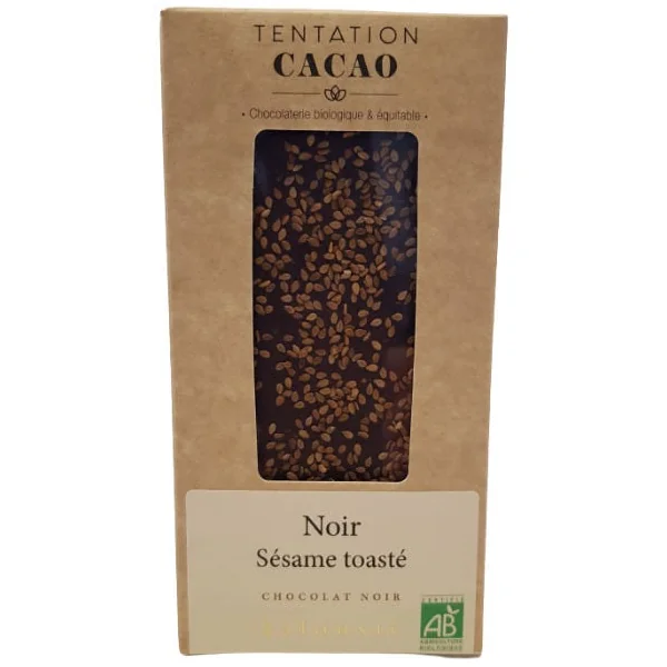 Chocolat noir 60% Sésame toasté