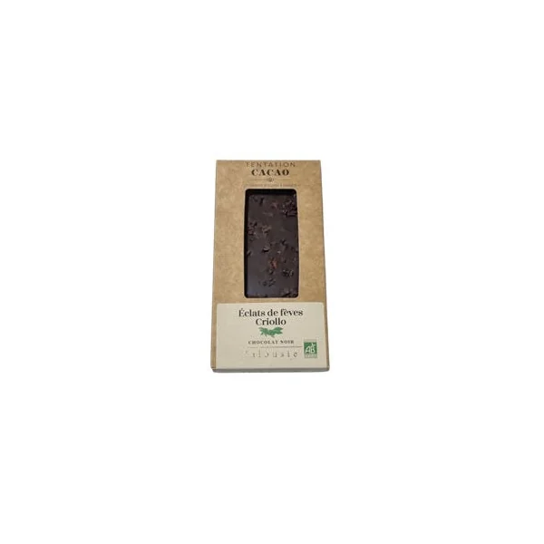 Chocolat noir 72% Eclats de fèves criollo