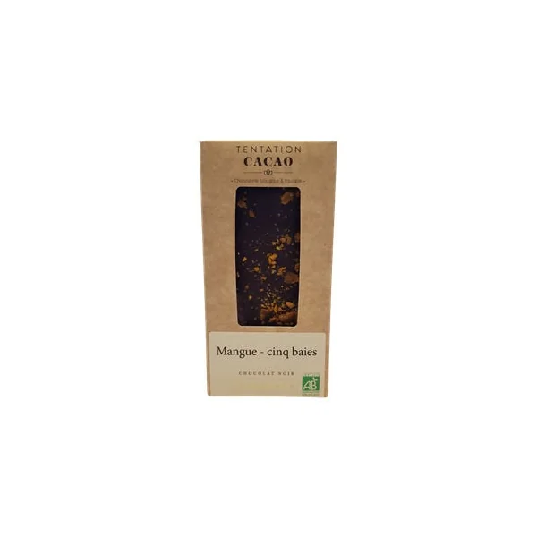 Chocolat noir 72% Mangues cinq baies