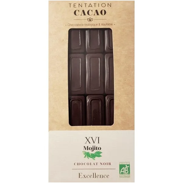 Chocolat noir 72% XVI Mojito
