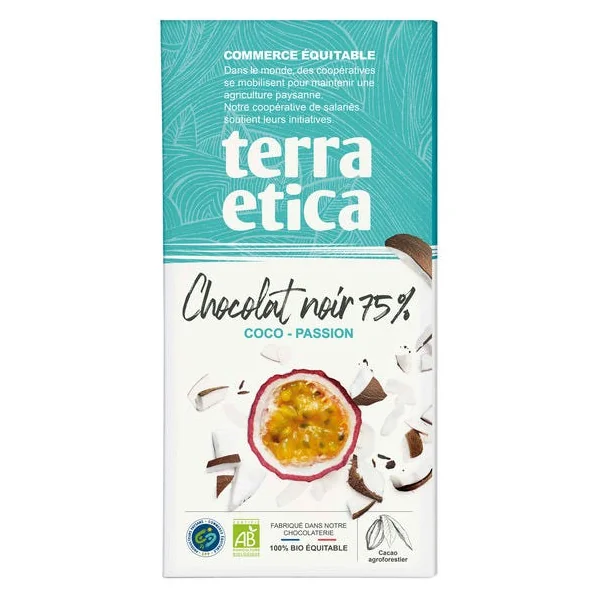 Chocolat noir coco passion 75% 100g