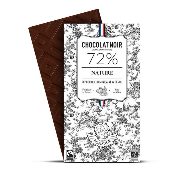 Chocolat noir nature 72% 80g