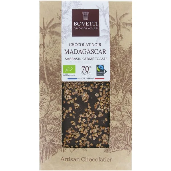 Chocolat noir sarrasin Madagascar 70% 100g