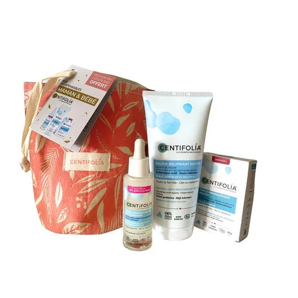 Coffret pochon neutre maman bébé