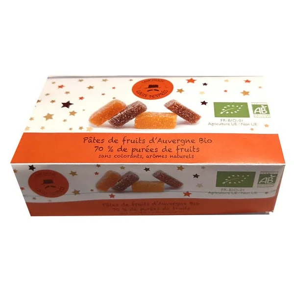 Coffret pâte de fruit lingot 240g