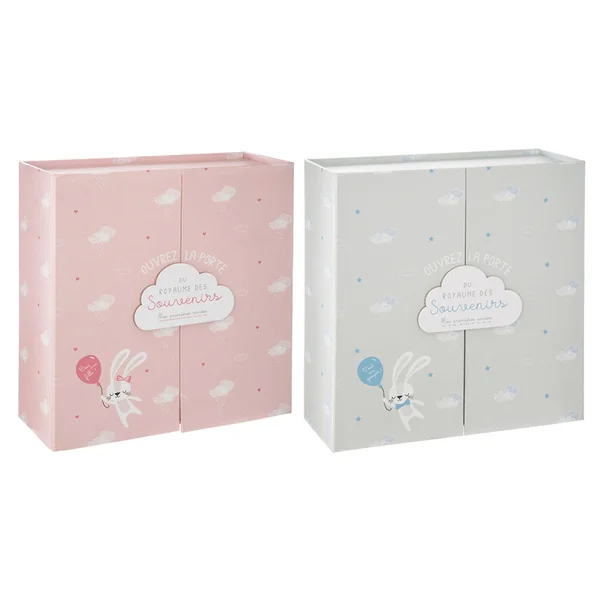 Coffret souvenir de naissance nuage 21.5x22.3x9.2cm