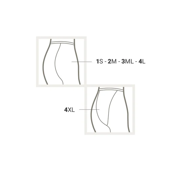 Collant 70 den à compression graduée 12/15 mmHg Wonderful Hips opaque