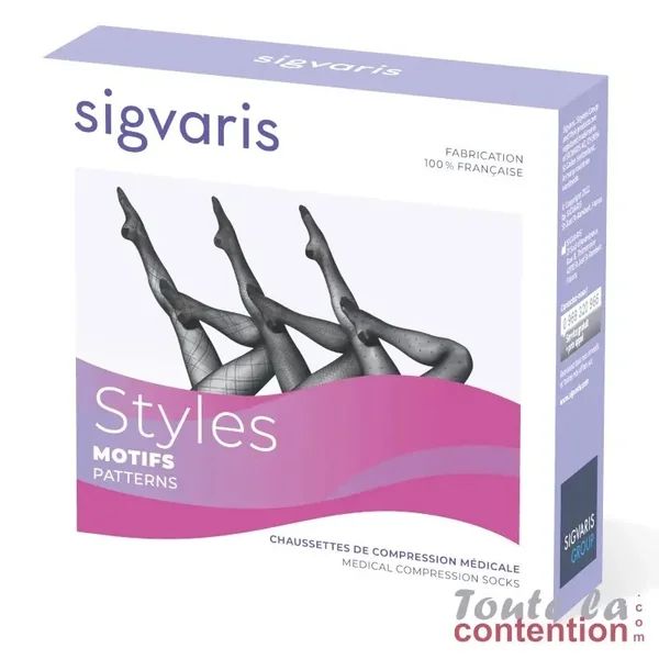 Collant de contention Femme Styles Motifs Plumetis Classe 2 par Sigvaris