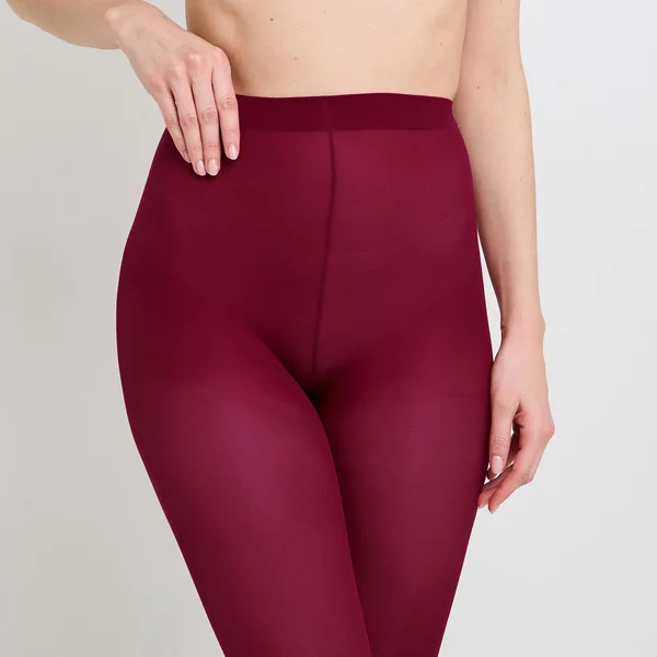 COLLANT UNI 60 DENIERS BORDEAUX
