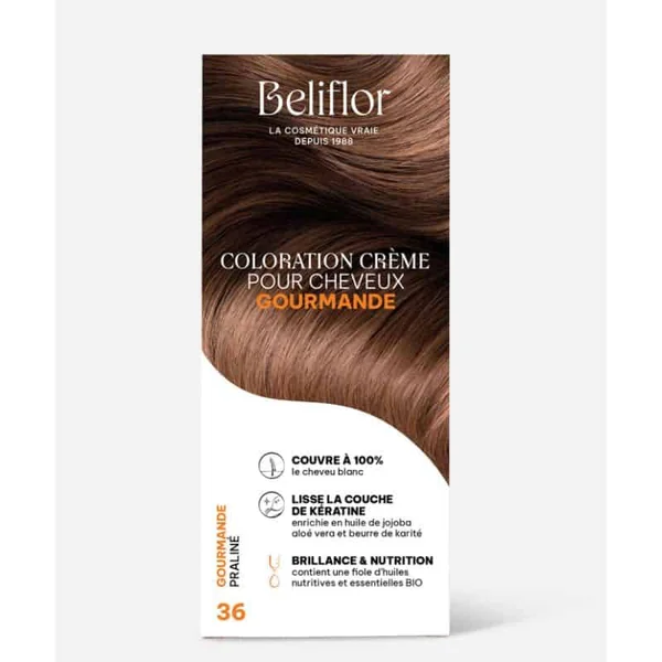 Coloration crème gourmande n°36 praliné