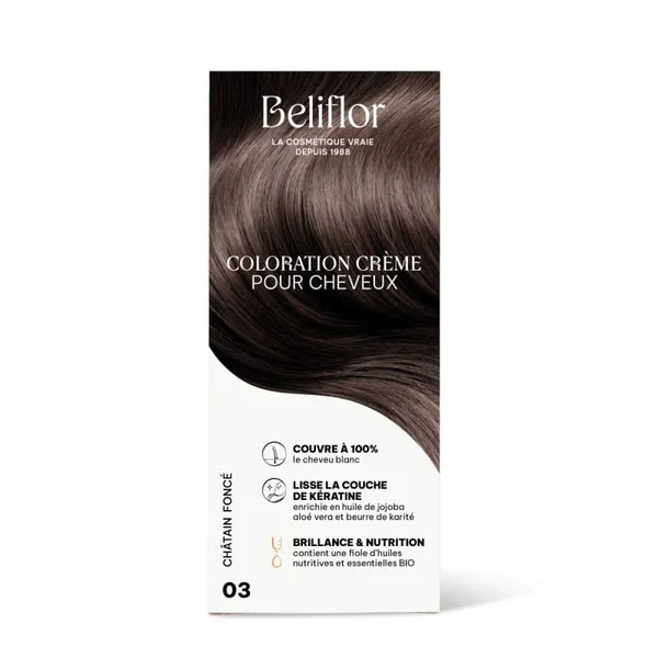 Coloration crème n°03 châtain foncé
