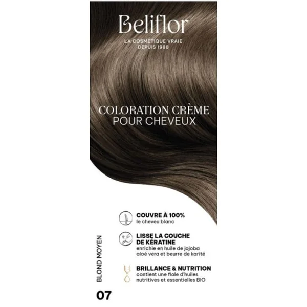 Coloration crème n°07 blond moyen