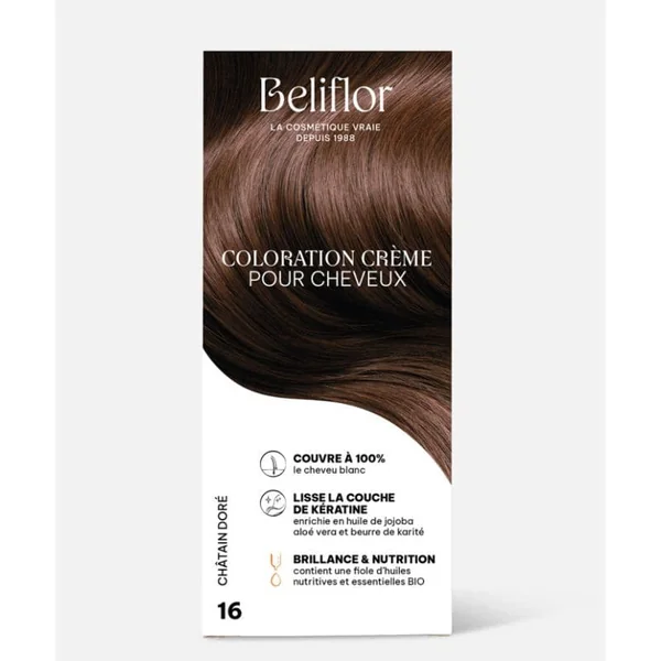 Coloration crème n°16 châtain doré