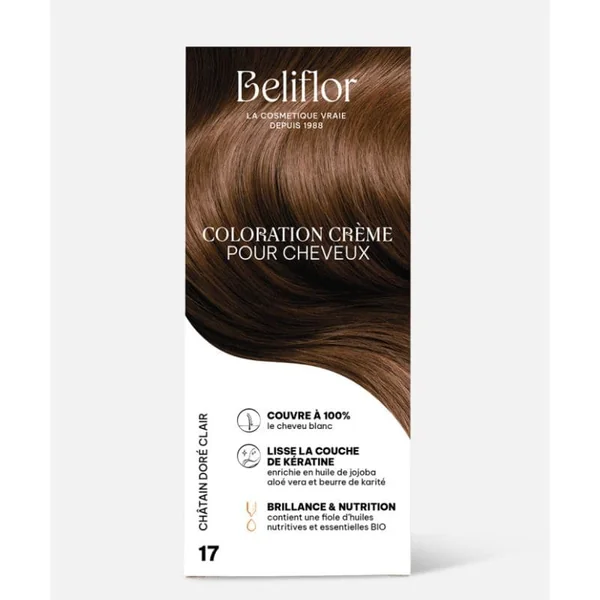 Coloration crème n°17 châtain doré clair