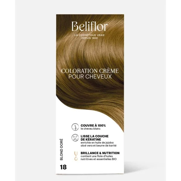 Coloration crème n°18 blond doré
