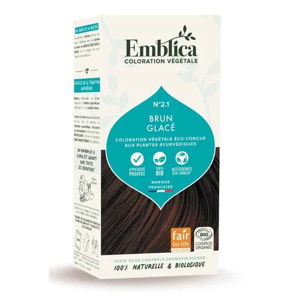 Coloration vegetale 2.1 brun glace 100gr